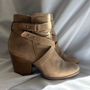 a.n.a Taupe Ankle Booties